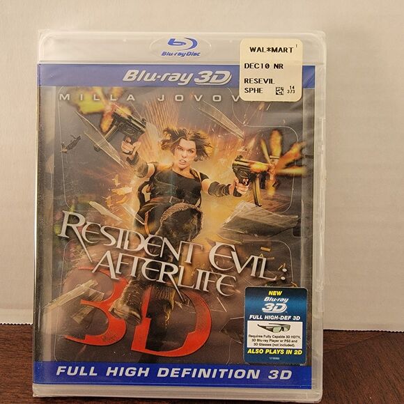 BLU-RAY 3D Resident Evil: Afterlife SEALED - Picture 1 of 2